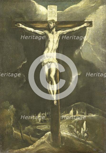 Christ on the Cross, 1600-1615. Creator: Studio of El Greco.