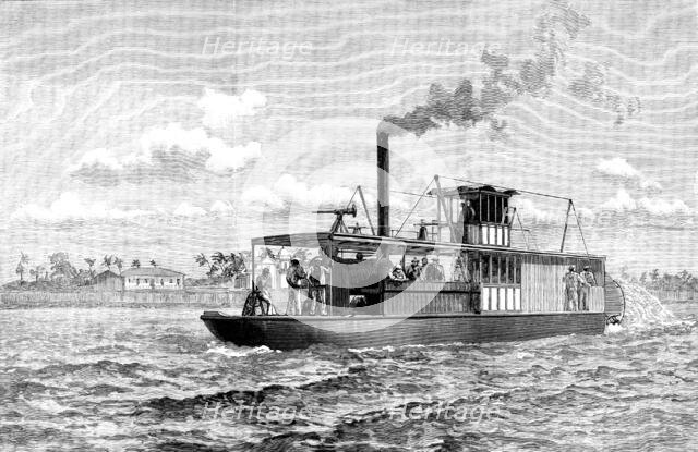 Portuguese gun-boat on the Zambesi, 1890. Creator: Unknown.