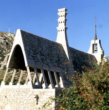 Detail of Güell cellar in El Garraf, work by Francesc Berenguer i Mestres (1866 - 1914), a discip…