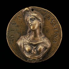 Diva Faustina [obverse], c. 1490. Creator: Moderno.