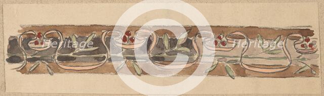 Study for a Border Design, 1890/1897. Creator: Charles Sprague Pearce.