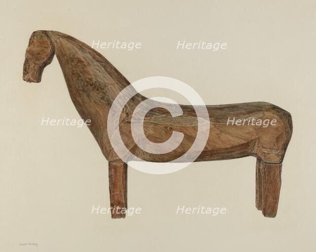 Horse Figure, 1940. Creator: Hester Duany.