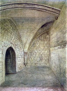 St Michael's Crypt, Aldgate, London, 1876. Artist: John Phillipps Emslie