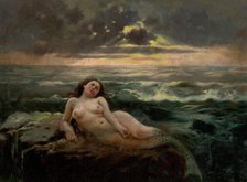 Sea Waves, around 1901. Creator: Gustav Mally.