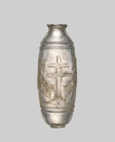 Rock Crystal Flask with Cross, Byzantine, 10th-12th century. Creator: Unknown.