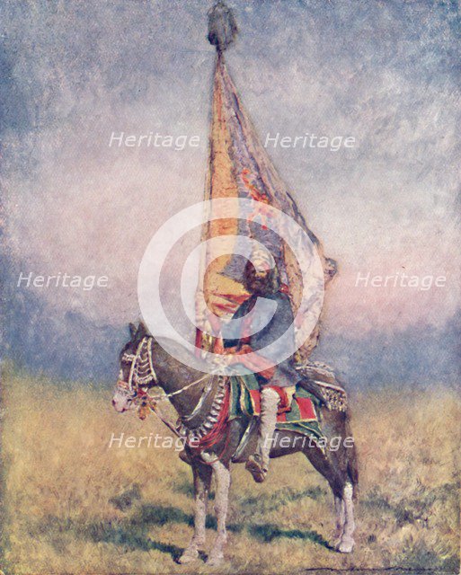 'A Standard-bearer of Cutch', 1903. Artist: Mortimer L Menpes.