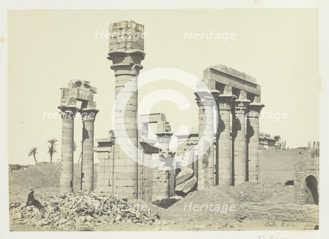Cleopatra's Temple at Erment, near Thebes, 1857. Creator: Francis Frith.