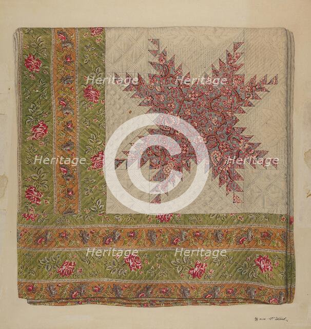 Quilt, c. 1938. Creator: Paul Ward.