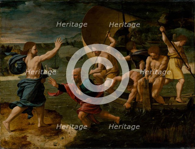 The Miraculous Draught of Fishes, c. 1550. Creator: Scorel, Jan, van (1495-1562).