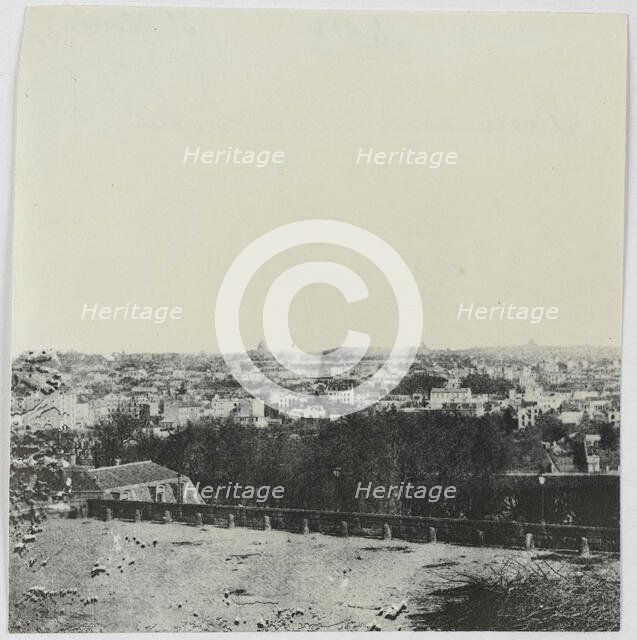 Panorama of Chateau de Saint-Cloud, 1871. Creator: Hippolyte Blancard.