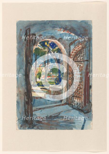 Gate in S. Miniato, 1932. Creator: Martin Monnickendam.