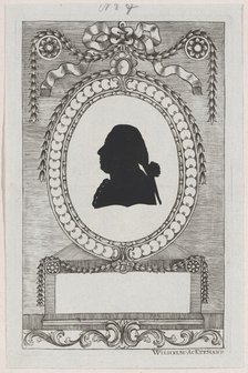 Silhouette of Graf Ferrari, 1784-1834. Creator: Wilhelm Ackermann.