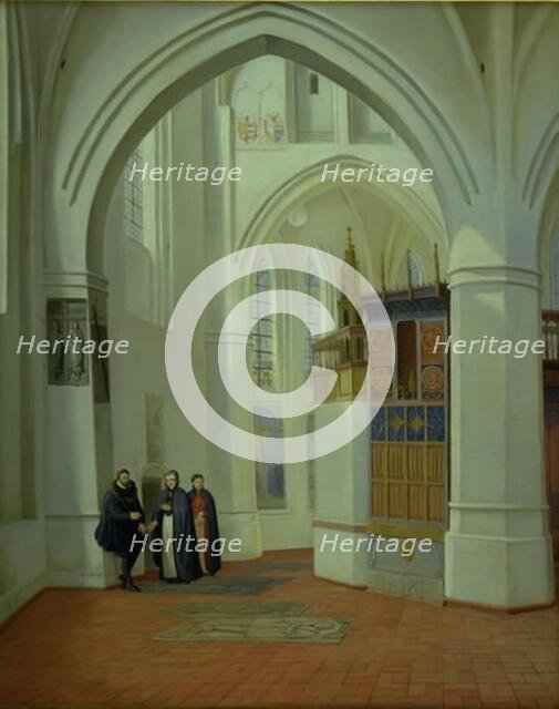 The Choir of Assens Church, 1840-1841. Creator: Dankvart Dreyer.