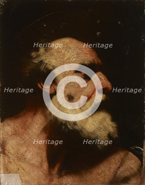 Head of an Old Man (Saint Jerome), 17th century. Creator: Follower of Jusepe de Ribera.