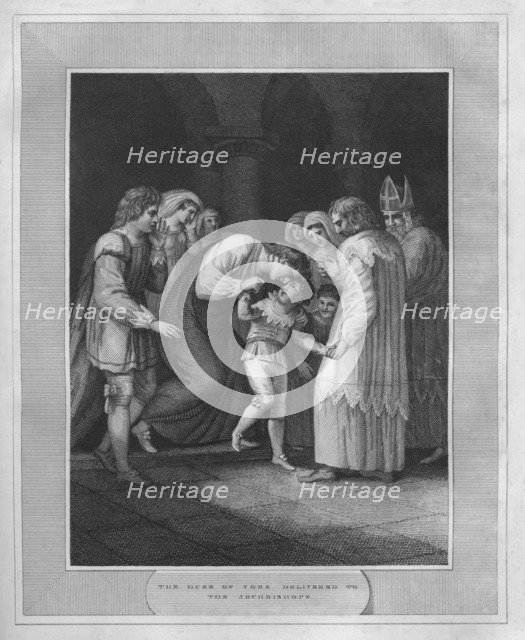 'The Duke of York Delivered To The Archbishops', 1838. Artist: Unknown.