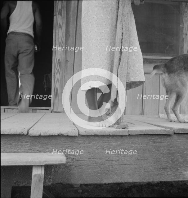 Front porch of sharecropper's cabin, Coahoma County, Mississippi, 1937. Creator: Dorothea Lange.