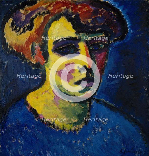 Head of a Woman, 1911. Artist: Javlensky, Alexei, von (1864-1941)