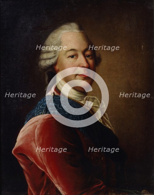 Portrait of Count Mikhail Illarionovich Vorontsov (1714-1767), Mid of the 18th cen.. Artist: Tocqué, Louis (1696-1772)