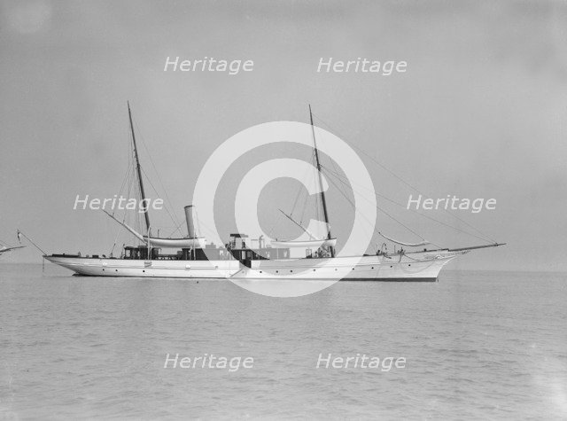 The steam yacht 'Mera', 1911. Creator: Kirk & Sons of Cowes.