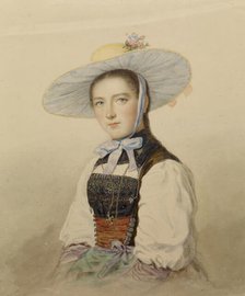 Girl in a Southern German Folk Costume, 19th century. Creator: Unknown.
