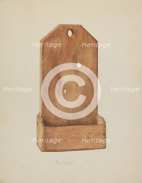 Scouring Board, 1939. Creator: Max Fernekes.