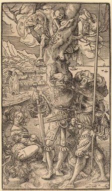 Two Mercenaries and a Woman, 1524. Creator: Urs Graf.