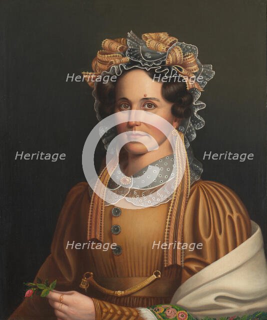 Lady in Brown, c. 1855. Creator: Frederick R. Spencer.