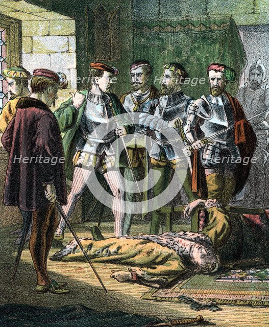 Henry of Lorraine, 3rd Duc de Guise, 16th century French soldier and statesman, mid 19th century. Artist: Unknown