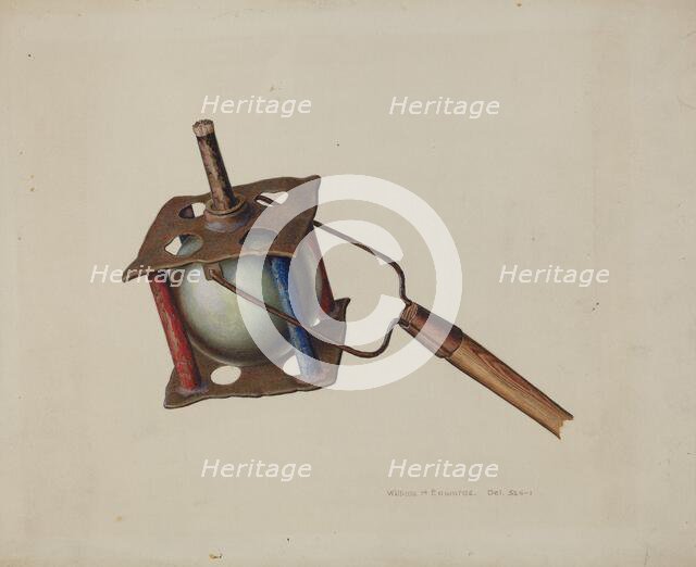 Parade Torch, c. 1939. Creator: William H Edwards.