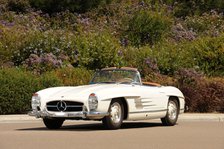 Mercedes Benz 300 SL roadster 1958. Artist: Simon Clay.