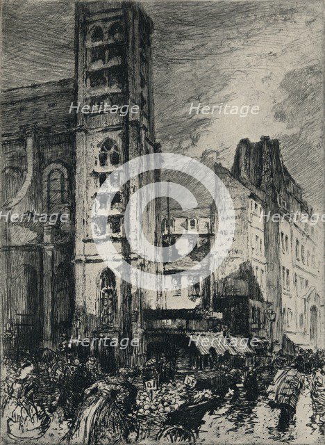 'Church of St Nicholas-du-Chardonnet', 1915. Artist: PA Bouroux.
