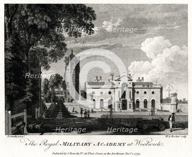 'The Royal Military Academy at Woolwich', London, 1775. Artist: Michael Angelo Rooker
