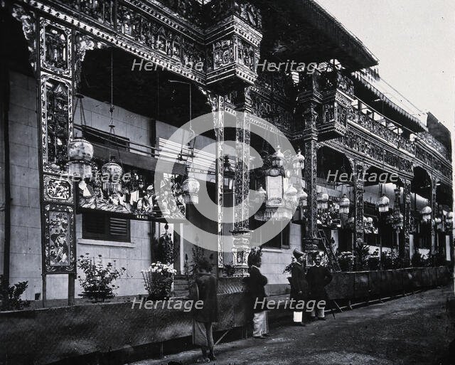 Lyndhurst Terrace, Hong Kong, 1981 (from a negative of 1869). Creator: John Thomson.