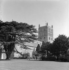 Tewkesbury Abbey, Gloucestershire, 1965. Artist: Laurence Goldman
