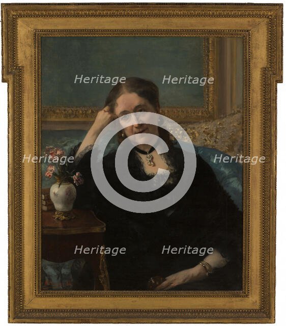 Portrait de Madame Blerzy, 1884. Creator: Henri Gervex.