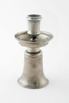 Candlestick on Bell-Shaped Base, Netherlands, 17th century. Creator: Unknown.