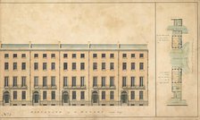 Design for the redevelopment of the Burlington House site, Piccadilly, Westminster, London..., c1811 Creator: Samuel Ware.