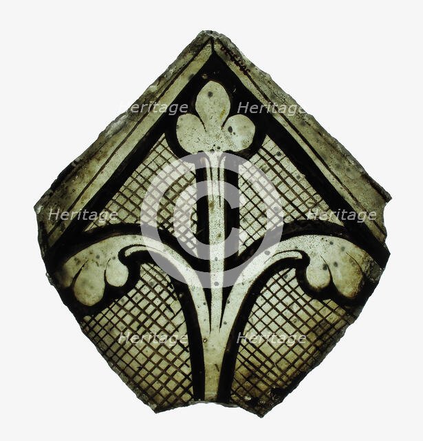 Glass Fragment, British, ca.1290. Creator: Unknown.