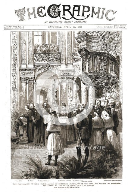 'The Graphic, Front Cover Saturday April 12, 1890', 1890. Creator: Unknown.