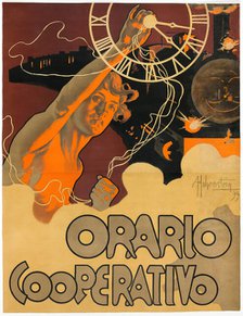 Orario Cooperativo, 1899. Creator: Hohenstein, Adolfo (1854-1928).