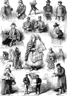 Types of Viennese life, 1873. Creator: Unknown.