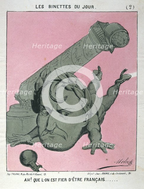 'Ah! Que l'on est fier d'etre Francais', 1871. Artist: Anon