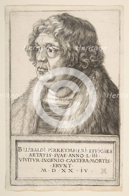 Willibald Pirckheimer, 1524. Creator: Albrecht Durer.