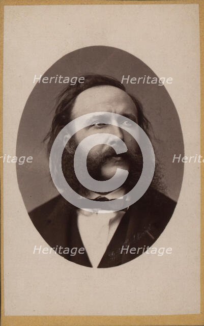 Portrait of the composer and conductor Johann von Herbeck (1831-1877), c. 1870. Creator: Luckhardt, Fritz (1843-1894).