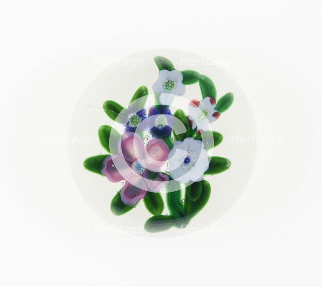 Paperweight, Clichy, c. 1848-55. Creator: Clichy Glassworks.