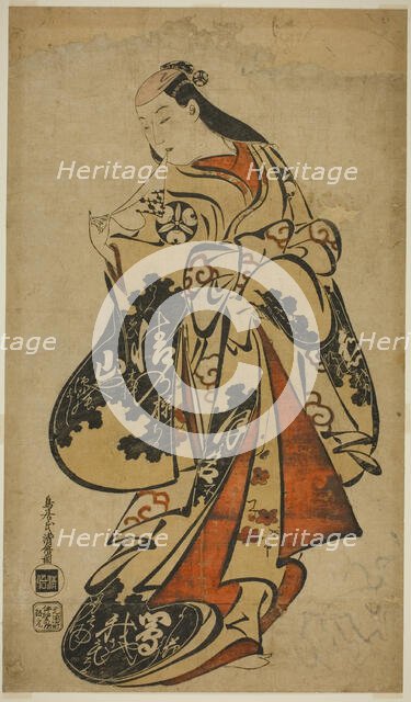 The Actor Tsutsui Kichijuro, c. 1704. Creator: Torii Kiyomasu I.