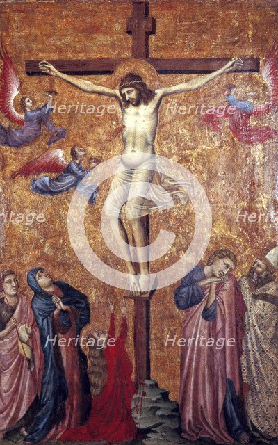 The Crucifixion, (part of a diptych), early 14th century. Artist: Pacino di Bonaguida