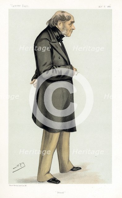 Henry Bessemer, British engineer, inventor and industrialist, 1880. Artist: Spy