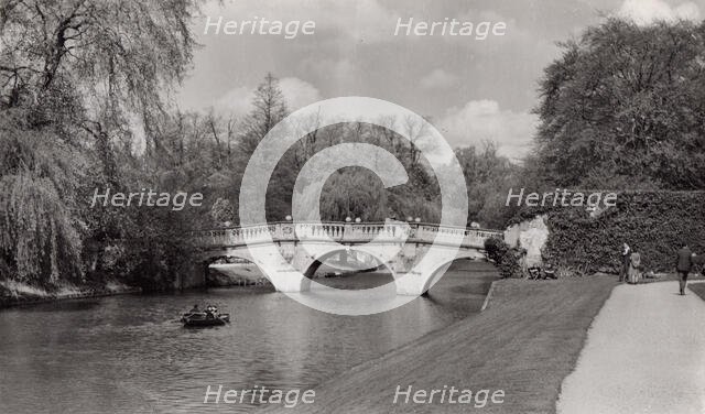 Clare Bridge, Cambridge, 1940s?  Creator: Stearn.