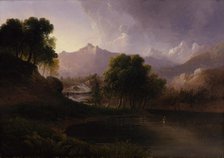 Landscape with Stream and Mountains, 1833. Creator: Thomas Doughty.